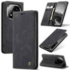 For Redmi Note 14 Pro 5G CaseMe 013 Multifunctional Horizontal Flip Leather Phone Case(Black) - 1