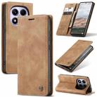 For Redmi Note 14  Pro 4G Global CaseMe 013 Multifunctional Horizontal Flip Leather Phone Case(Brown) - 1