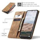 For Redmi Note 14  Pro 4G Global CaseMe 013 Multifunctional Horizontal Flip Leather Phone Case(Brown) - 3