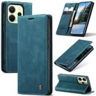 For Redmi Note 14 4G 163.25mm CaseMe 013 Multifunctional Horizontal Flip Leather Phone Case(Blue) - 1