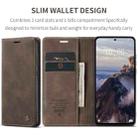 For Redmi Note 14 4G 163.25mm CaseMe 013 Multifunctional Horizontal Flip Leather Phone Case(Coffee) - 2
