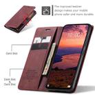 For Redmi Note 14 4G 163.25mm CaseMe 013 Multifunctional Horizontal Flip Leather Phone Case(Red) - 3