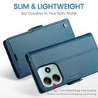 For Redmi Note 14 5G CaseMe 023 Butterfly Buckle Litchi Texture RFID Anti-theft Leather Phone Case(Blue) - 3