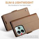 For Redmi Note 14 5G CaseMe 023 Butterfly Buckle Litchi Texture RFID Anti-theft Leather Phone Case(Brown) - 3