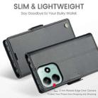 For Redmi Note 14 5G CaseMe 023 Butterfly Buckle Litchi Texture RFID Anti-theft Leather Phone Case(Black) - 3