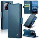 For Redmi Note 14 Pro 5G CaseMe 023 Butterfly Buckle Litchi Texture RFID Anti-theft Leather Phone Case(Blue) - 1