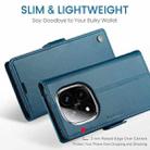For Redmi Note 14 Pro 5G CaseMe 023 Butterfly Buckle Litchi Texture RFID Anti-theft Leather Phone Case(Blue) - 3
