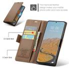 For Redmi Note 14 Pro 5G CaseMe 023 Butterfly Buckle Litchi Texture RFID Anti-theft Leather Phone Case(Brown) - 2