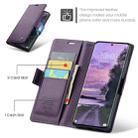 For Redmi Note 14 Pro 5G CaseMe 023 Butterfly Buckle Litchi Texture RFID Anti-theft Leather Phone Case(Purple) - 2