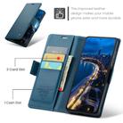 For Redmi Note 14 4G 164.84mm CaseMe 023 Butterfly Buckle Litchi Texture RFID Anti-theft Leather Phone Case(Blue) - 2