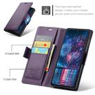 For Redmi Note 14 4G 164.84mm CaseMe 023 Butterfly Buckle Litchi Texture RFID Anti-theft Leather Phone Case(Purple) - 2