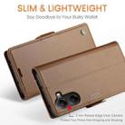 For Xiaomi Poco X7 Pro CaseMe 023 Butterfly Buckle Litchi Texture RFID Anti-theft Leather Phone Case(Brown) - 3