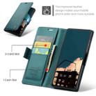 For Redmi Note14 4G 163.25mm CaseMe 023 Butterfly Buckle Litchi Texture RFID Anti-theft Leather Phone Case(Green) - 2