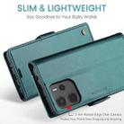 For Redmi Note14 4G 163.25mm CaseMe 023 Butterfly Buckle Litchi Texture RFID Anti-theft Leather Phone Case(Green) - 3