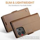 For Redmi Note14 4G 163.25mm CaseMe 023 Butterfly Buckle Litchi Texture RFID Anti-theft Leather Phone Case(Brown) - 3