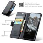 For Redmi Note14 4G 163.25mm CaseMe 023 Butterfly Buckle Litchi Texture RFID Anti-theft Leather Phone Case(Black) - 2