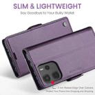 For Redmi Note14 4G 163.25mm CaseMe 023 Butterfly Buckle Litchi Texture RFID Anti-theft Leather Phone Case(Purple) - 3