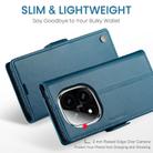For Redmi Note 14 Pro 4G CaseMe 023 Butterfly Buckle Litchi Texture RFID Anti-theft Leather Phone Case(Blue) - 3