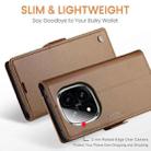For Redmi Note 14 Pro 4G CaseMe 023 Butterfly Buckle Litchi Texture RFID Anti-theft Leather Phone Case(Brown) - 3