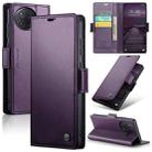 For Xiaomi Poco F7 Pro / F7 Ultra CaseMe 023 Butterfly Buckle Litchi Texture RFID Anti-theft Leather Phone Case(Purple) - 1