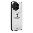 For OnePlus 13 Deer Head Cloth Skin All-inclusive Phone Case(Grey) - 1