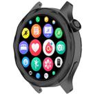 For Xiaomi Watch S4 Tempered Glass Film Hybrid Stainless Steel Watch Protective Ring(Black Thread) - 2