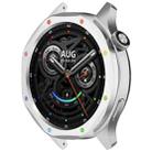 For Xiaomi Watch S4 Tempered Glass Film Hybrid Stainless Steel Watch Protective Ring(Silver Rainbow) - 2