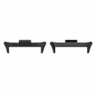 For Xiaomi Smart Band 9 Pro 1 Pair 20mm 316 Stainless Steel Metal Watch Band Connector(Black) - 1
