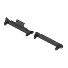 For Xiaomi Smart Band 9 Pro 1 Pair 20mm 316 Stainless Steel Metal Watch Band Connector(Black) - 2