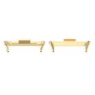 For Xiaomi Smart Band 9 Pro 1 Pair 20mm 316 Stainless Steel Metal Watch Band Connector(Gold) - 1
