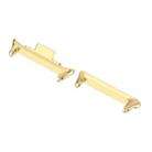 For Xiaomi Smart Band 9 Pro 1 Pair 20mm 316 Stainless Steel Metal Watch Band Connector(Gold) - 2