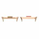 For Xiaomi Smart Band 9 Pro 1 Pair 20mm 316 Stainless Steel Metal Watch Band Connector(Rose Gold) - 1