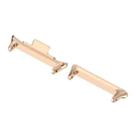 For Xiaomi Smart Band 9 Pro 1 Pair 20mm 316 Stainless Steel Metal Watch Band Connector(Rose Gold) - 2