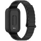 For Xiaomi Band 9 Active Dual Color Soft Case Integrated Magnetic Silicone Watch Band(Black) - 2