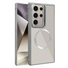 For Samsung Galaxy S24 Ultra 5G Plated CD Texture MagSafe Acrylic Hybrid TPU Phone Case(Gray) - 1