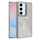 For Samsung Galaxy S24 FE 5G Plated CD Texture MagSafe Acrylic Hybrid TPU Phone Case(Gray) - 1