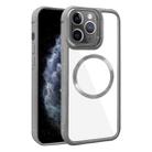 For iPhone 11 Pro Max Plated CD Texture MagSafe Acrylic Hybrid TPU Phone Case(Gray) - 1
