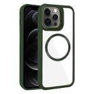 For iPhone 12 Pro Plated CD Texture MagSafe Acrylic Hybrid TPU Phone Case(Green) - 1