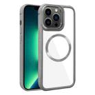 For iPhone 13 Pro Max Plated CD Texture MagSafe Acrylic Hybrid TPU Phone Case(Gray) - 1