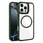 For iPhone 16 Pro Max Plated CD Texture MagSafe Acrylic Hybrid TPU Phone Case(Green) - 1