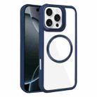 For iPhone 16 Pro Max Plated CD Texture MagSafe Acrylic Hybrid TPU Phone Case(Blue) - 1