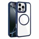 For iPhone 16 Pro Plated CD Texture MagSafe Acrylic Hybrid TPU Phone Case(Blue) - 1