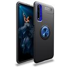 Metal Ring Holder 360 Degree Rotating TPU Case for Huawei Honor 20(Black+Blue) - 1