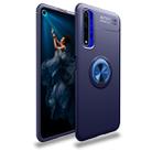 Metal Ring Holder 360 Degree Rotating TPU Case for Huawei Honor 20(Blue+Blue) - 1