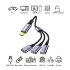 ENKAY ENK-CB171 Type-C to 3 USB 2.0 OTG Splitter Cable Extension Cord, Length:0.5m - 2