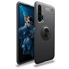 Metal Ring Holder 360 Degree Rotating TPU Case for Huawei Honor 20 Pro(Black+Black) - 1