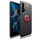 Metal Ring Holder 360 Degree Rotating TPU Case for Huawei Honor 20 Pro(Black+Red) - 1