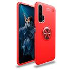 Metal Ring Holder 360 Degree Rotating TPU Case for Huawei Honor 20 Pro(Red+Red) - 1