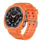 For Samsung Galaxy Watch Ultra 47mm Holes Style PC Watch Case Integrated TPU Watch Band(Orange) - 1