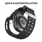 For Samsung Galaxy Watch Ultra 47mm Holes Style PC Watch Case Integrated TPU Watch Band(Black) - 3